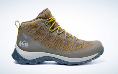 LENDING SUPPORT FOR THE FIRST REI HIKING BOOTS