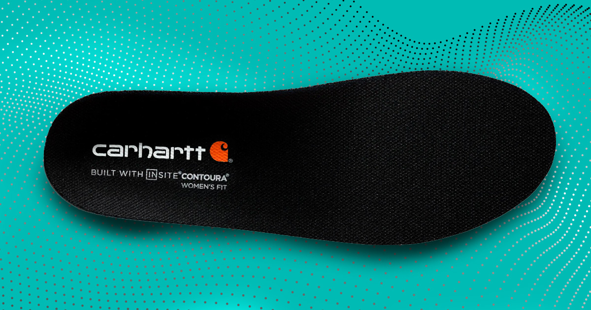 A top view of the women's aftermarket insole.