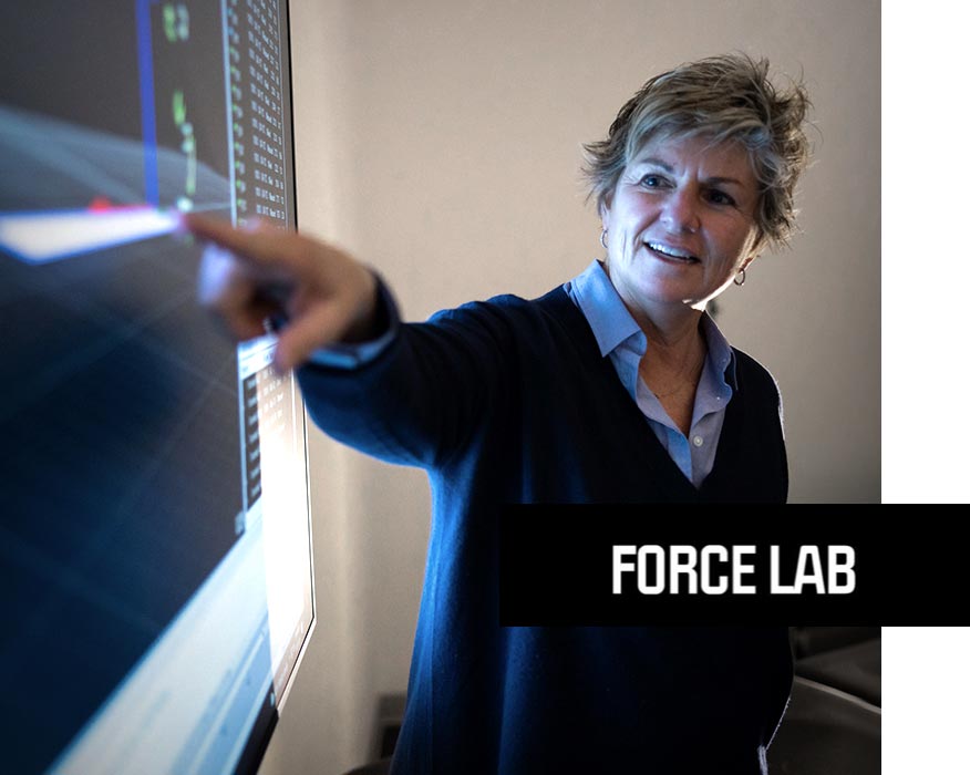 Dr. Christine Pollard at Force Lab